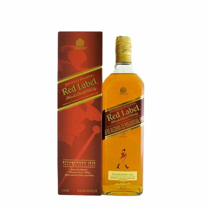Johnnie Walker Red Label / Sello rojo Litro 1000 ml