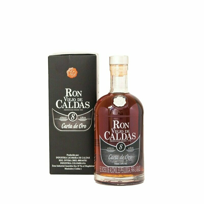 Ron Viejo de Caldas Añejo 8 años botella 750 ml