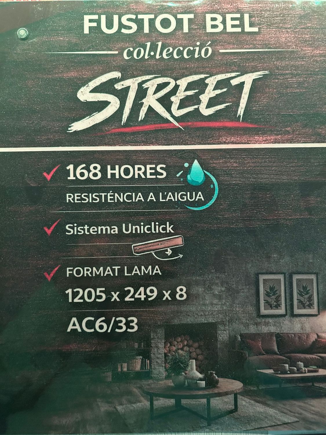 Parquet laminat FLOORPAN STREET AC6/33 168h.