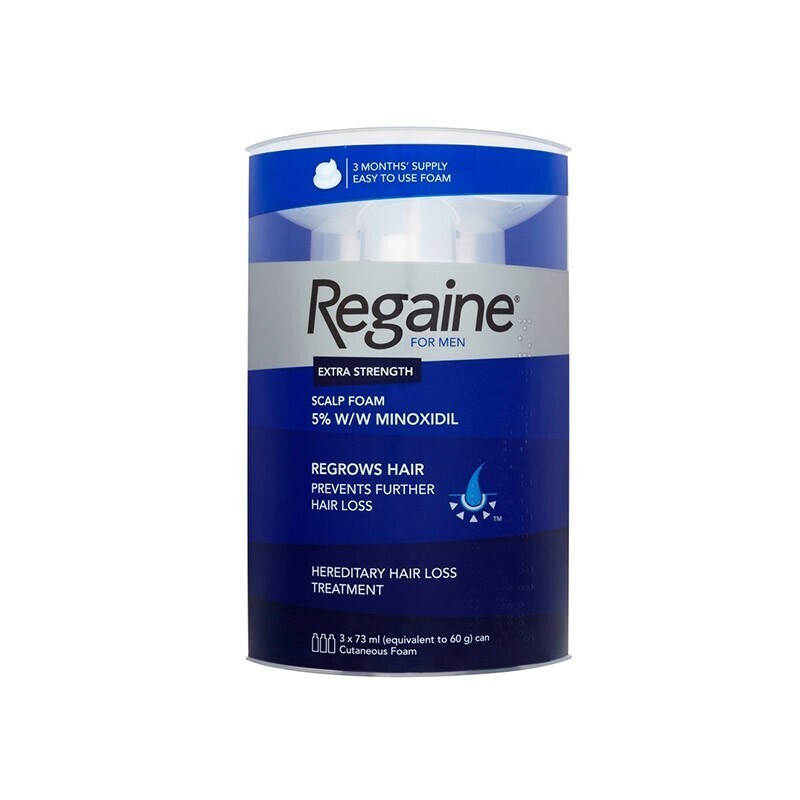 (ROGAINE) Regaine schiuma 5% minoxidil - 3 mesi 3x60ml