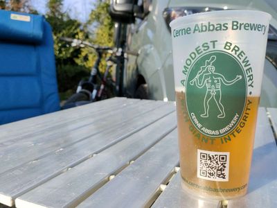 Camping at Cerne Abbas Brewery