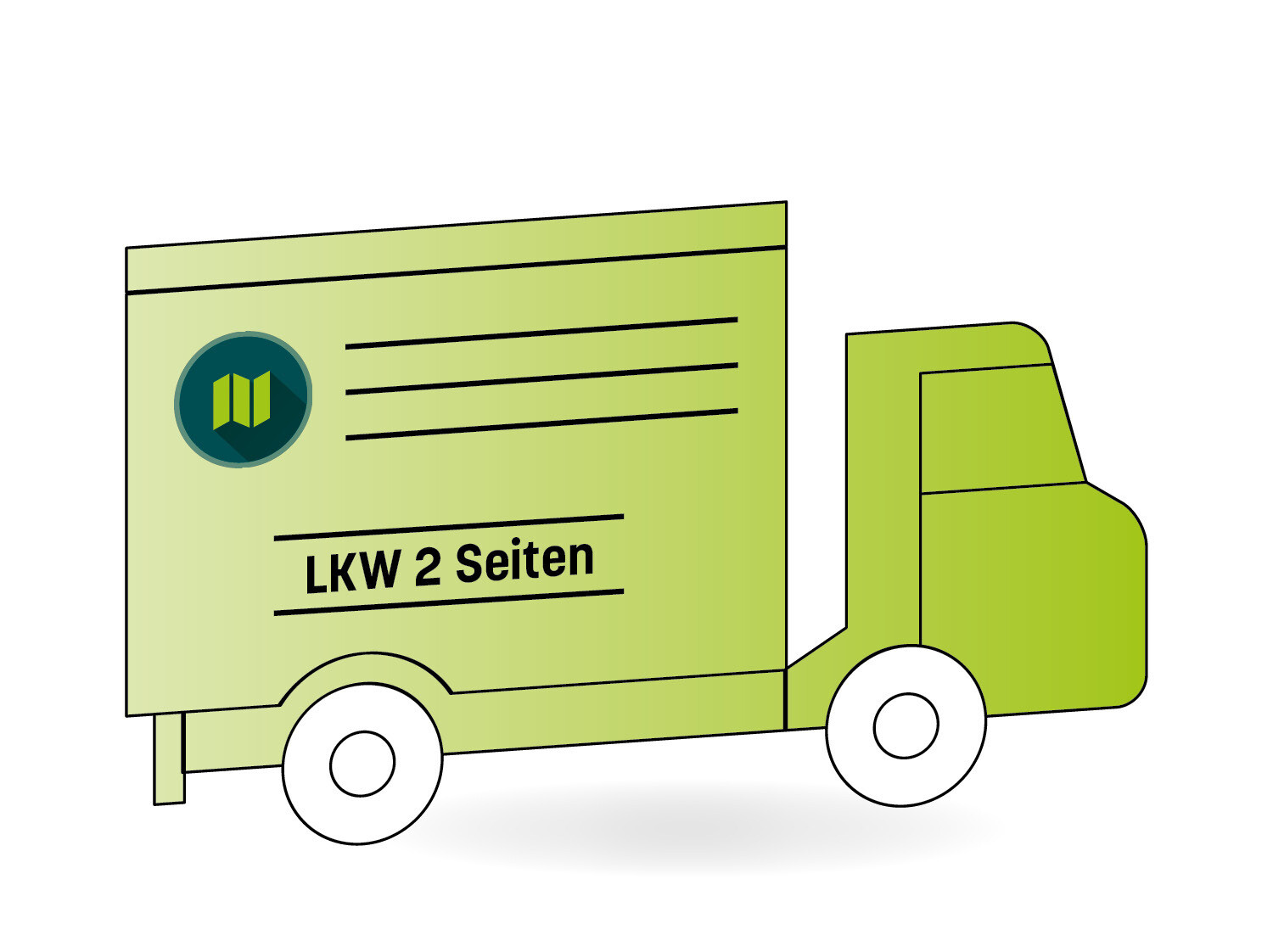 Fahrzeugbeschriftung, LKW (2 Seiten)
