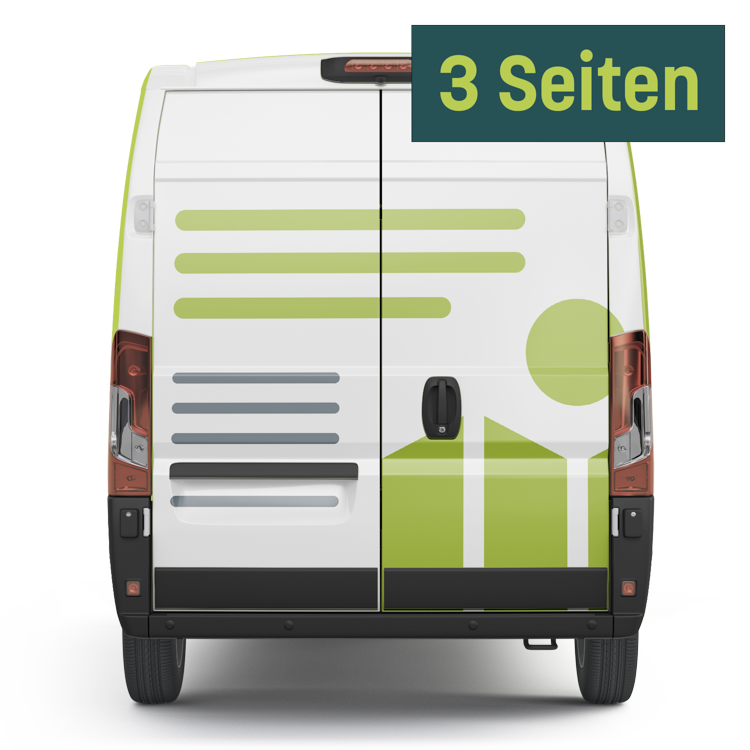 Fahrzeugbeschriftung, Lieferwagen (3 Seiten)