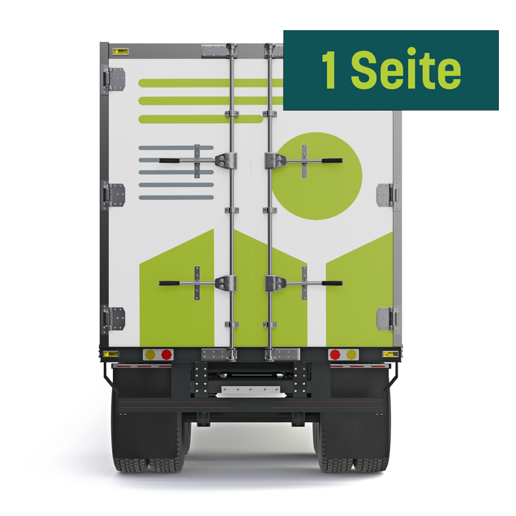 Fahrzeugbeschriftung, LKW (1 Seite)