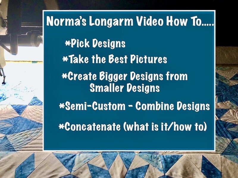 Longarm Video How To --Custom Quilting Tips #1