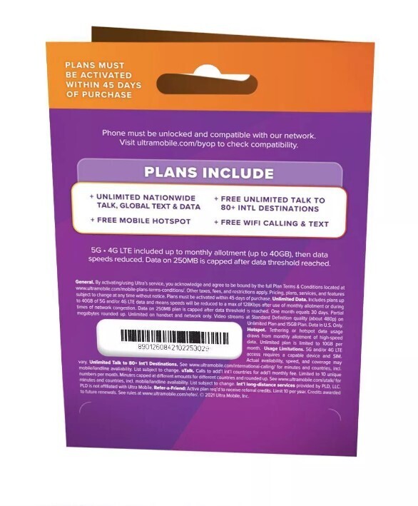 Sim Pre-Pago para USA 3GB