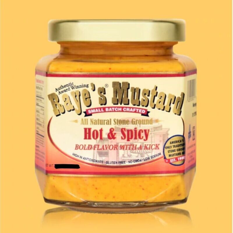 Raye&#39;s Mustard - Hot &amp; Spicy 1.5 oz