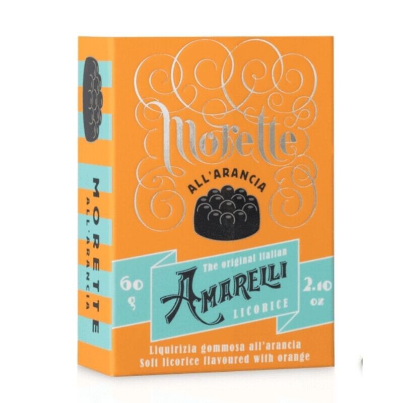 Amarelli Morette all&#39;Arancia Licorice (Orange) 60g
