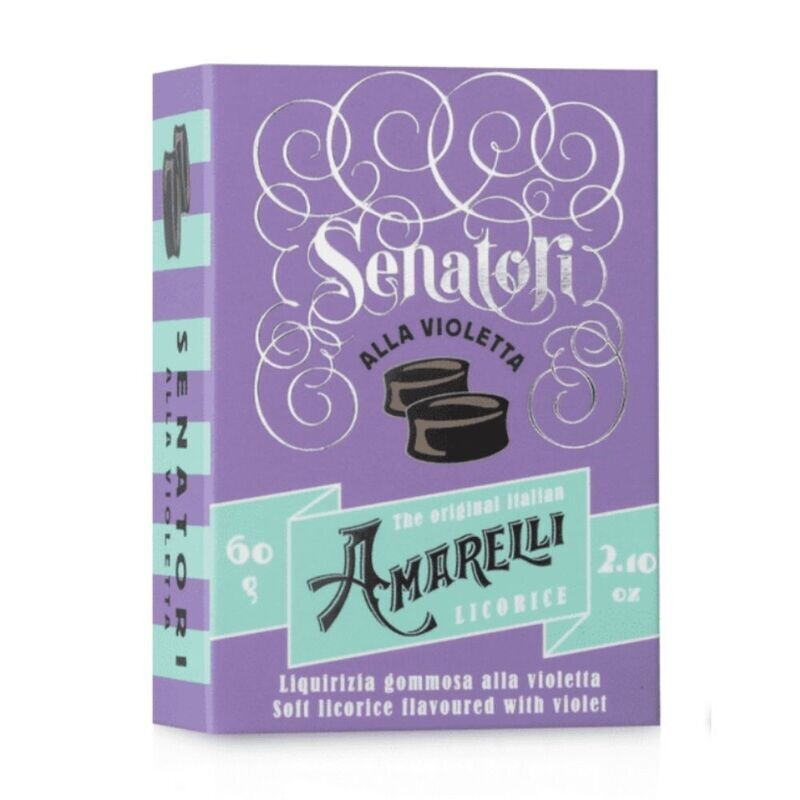 Amarelli Senatori Violet Licorice 60g