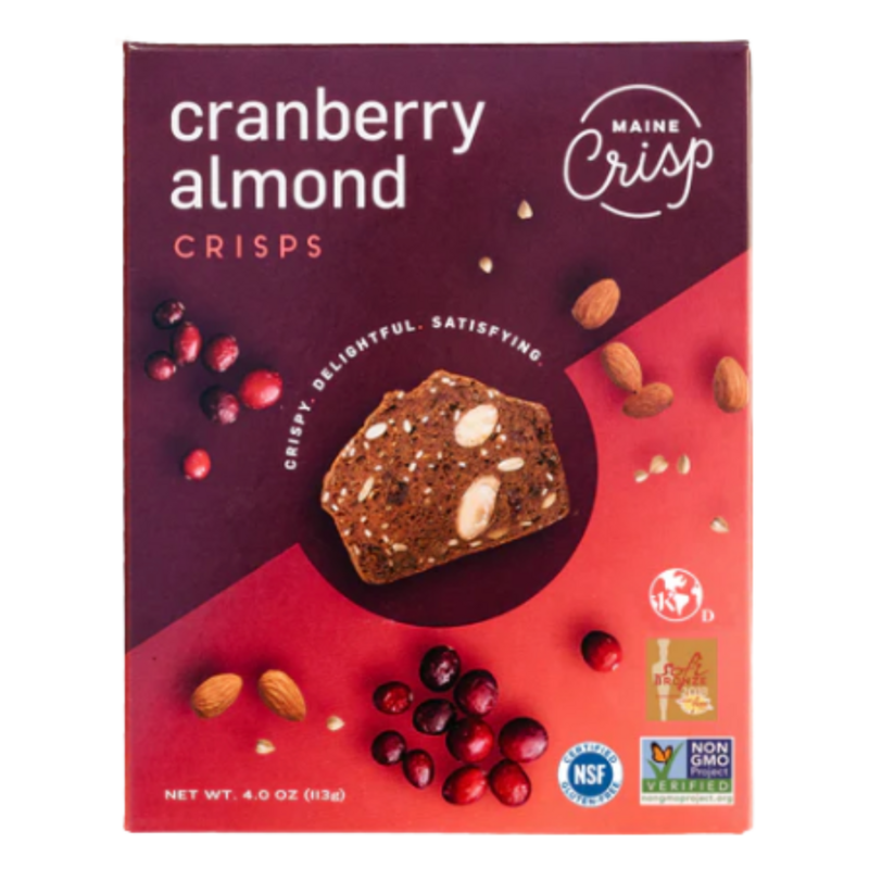 Maine Crisp, Cranberry Almond Crisps