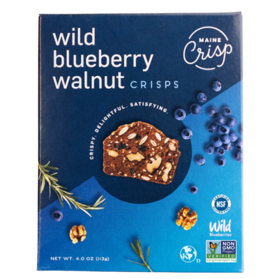 Maine Crisp, Wild Blueberry Walnut Crisps