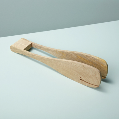 Natural Mango Wood Whale Tongs