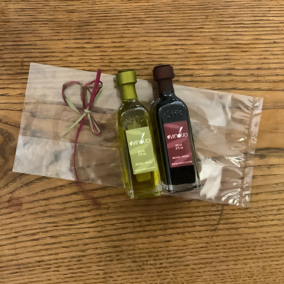 Pairing Sampler of Black Mission Fig Dark Balsamic & Garlic Olive Oil