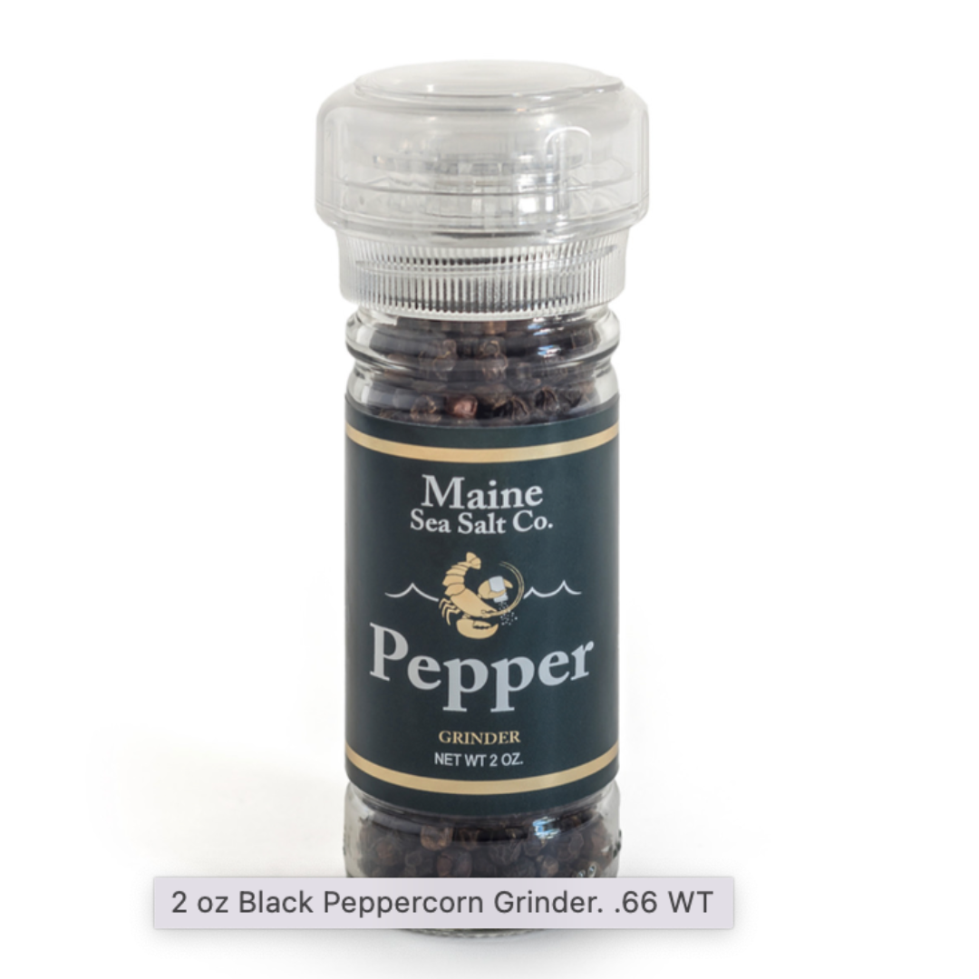 Maine Sea Salt Co. Black Peppercorn Grinder