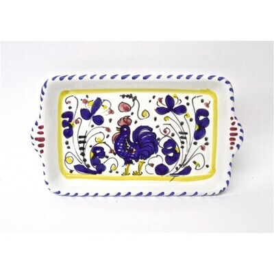 Gallo Blue Rooster Tray 4x7 Italia