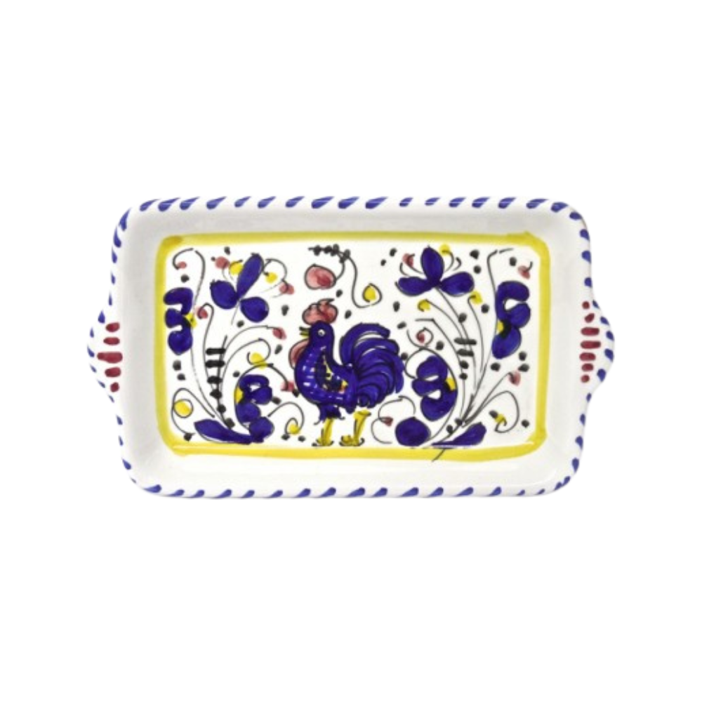 Gallo Blue Rooster Tray 4x7 Italia