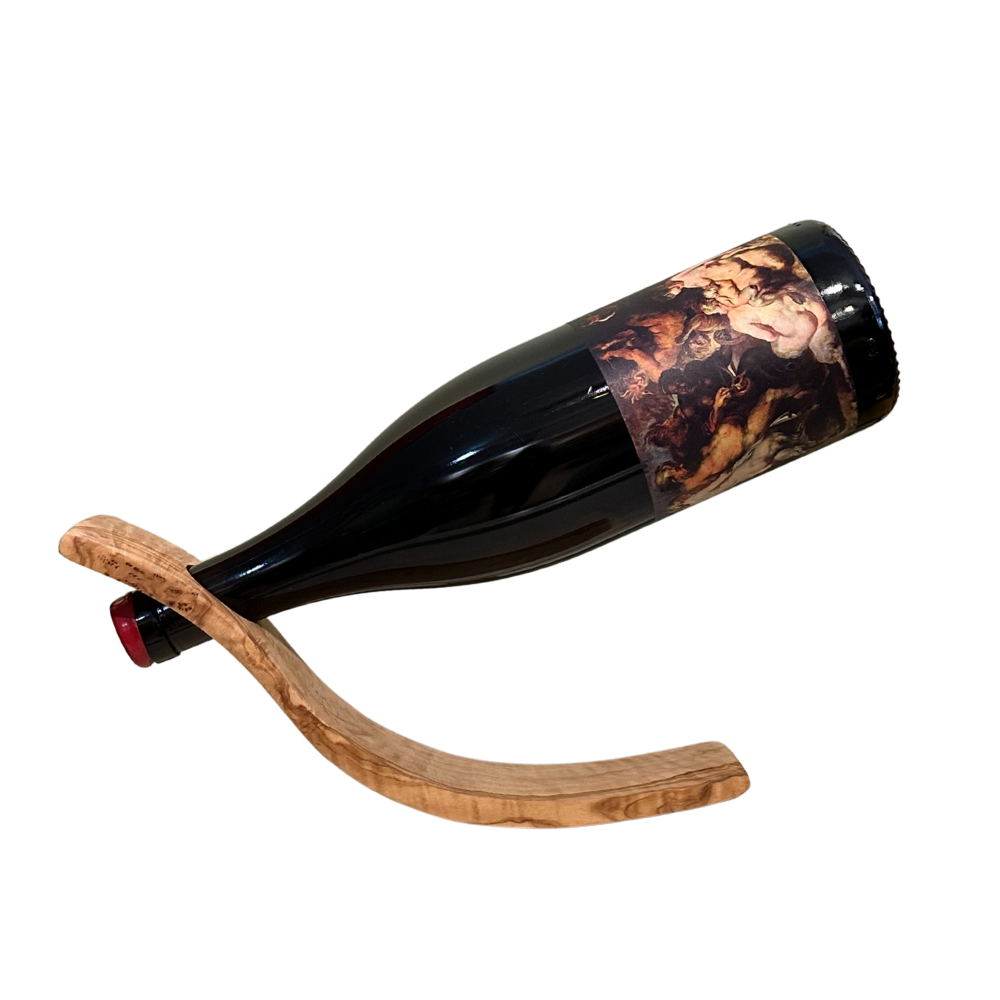 Olive Wood Bottle Holder