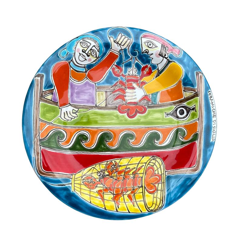Sicilian Lobster Plate 10"