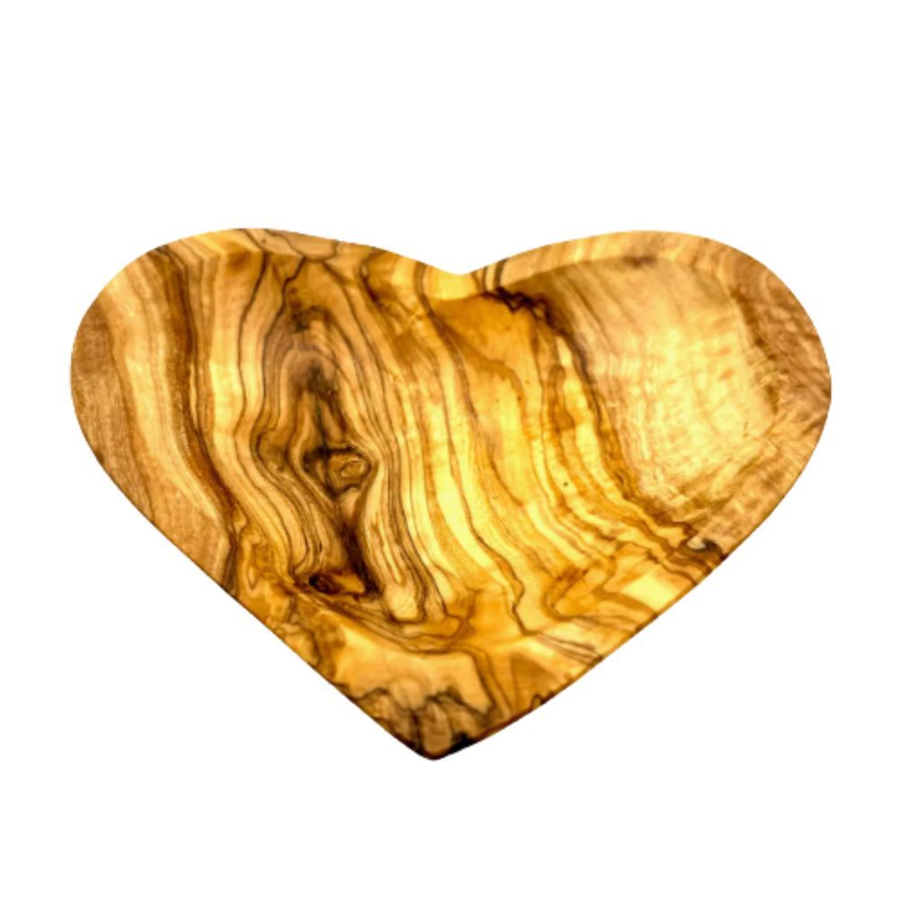 Olive Wood Heart Bowl