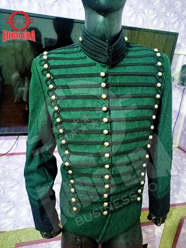 Napoleonic Regency 95th Rifles Officer tunic Jacket Steampunk Military Jacket