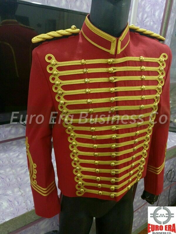 Napoleonic Ringmaster showman&#39;s Hussar Costume Uniform Tunic Jacket coat