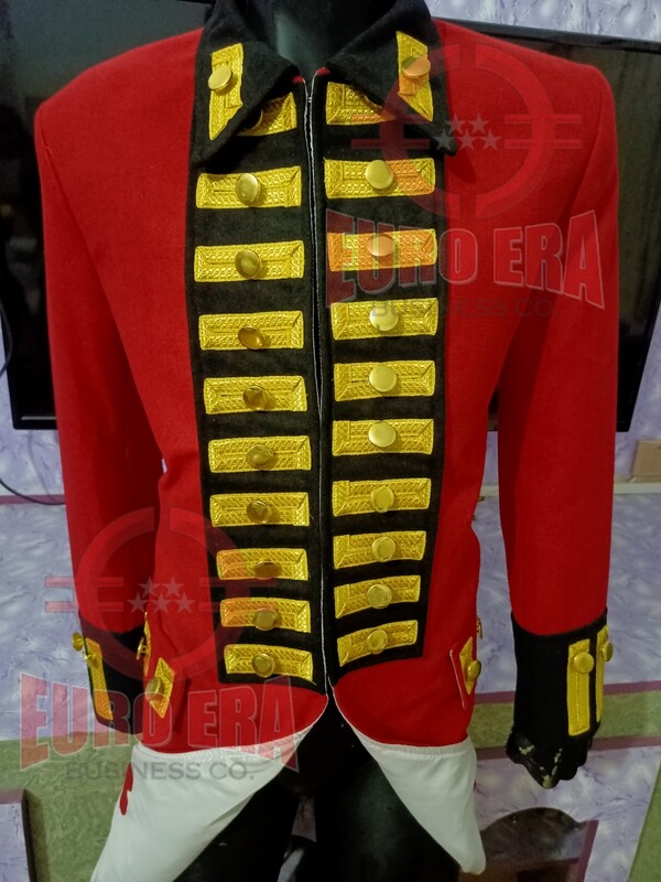 Napoleonic Revolutionary War British Army Regimental Red Frock Coat