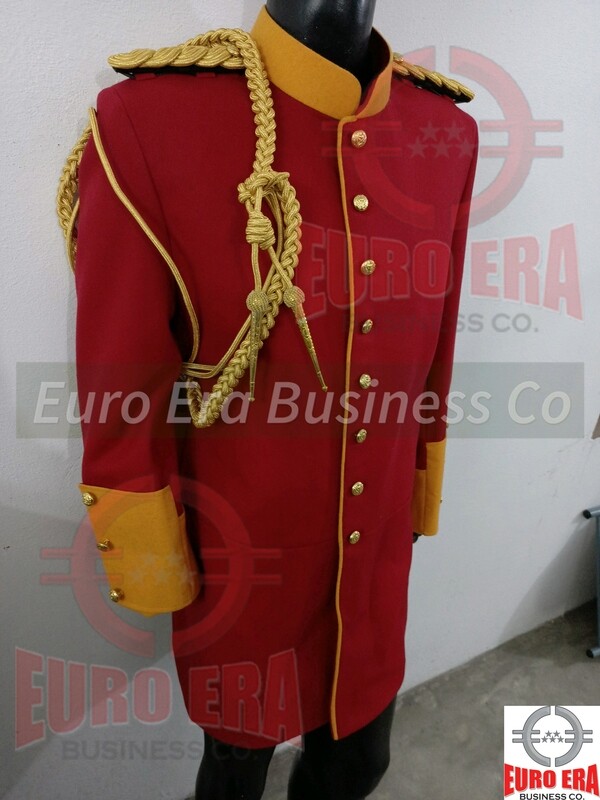 Prussian Dragoon Officer Coat Jacket &amp; Epaulette &amp; Aiguillette