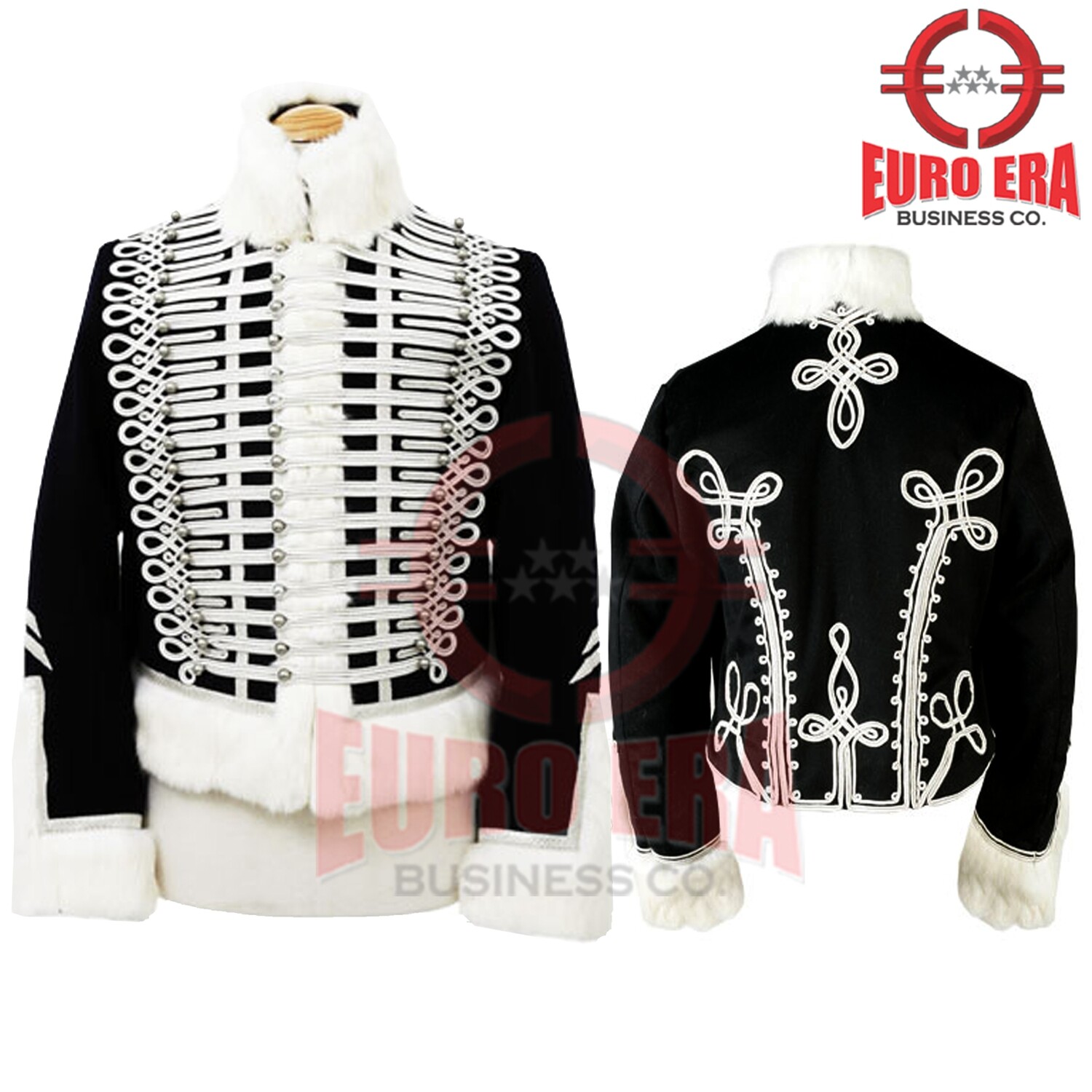 Napoleonic 1810 Light Dragoon Officer Hussars Military Pelisse Jacket