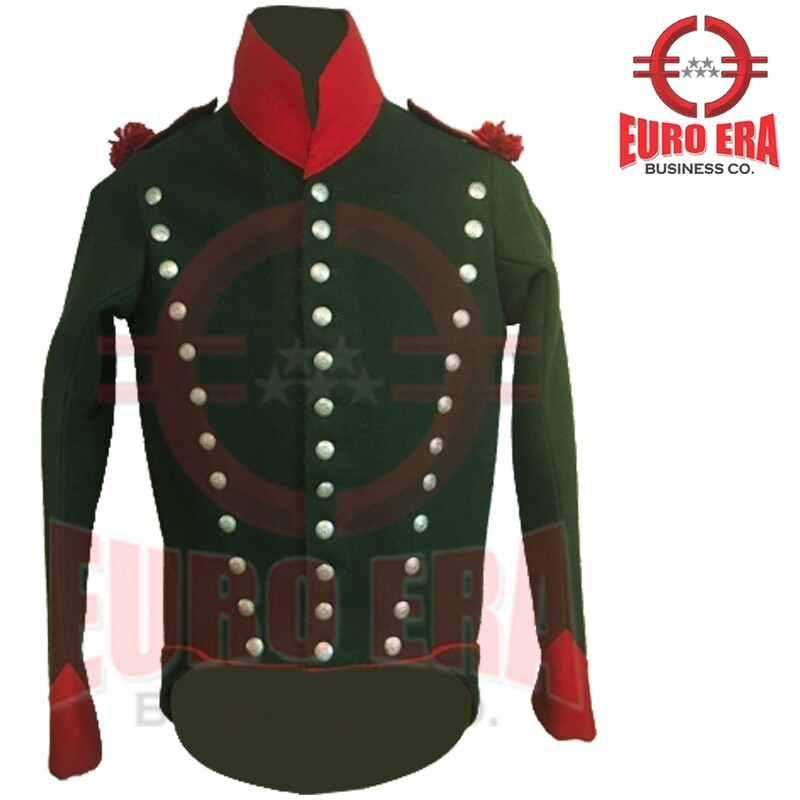 Napoleonic 60th Regt Rifle Military Officer Tunic Jacket