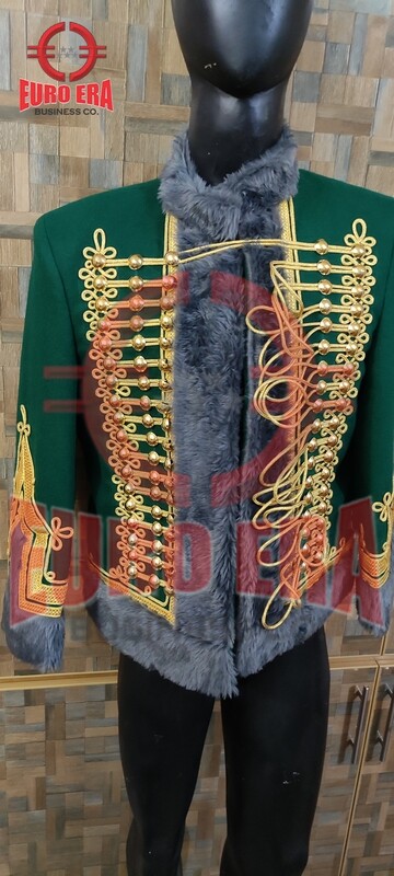 Napoleonic Dolman Captain Horse Hunter Hussars Pelisse Jacket