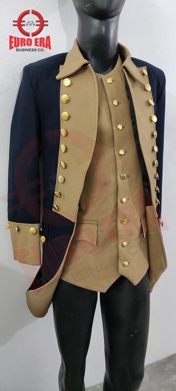 American Revolutionary War Military Officer Frock coat