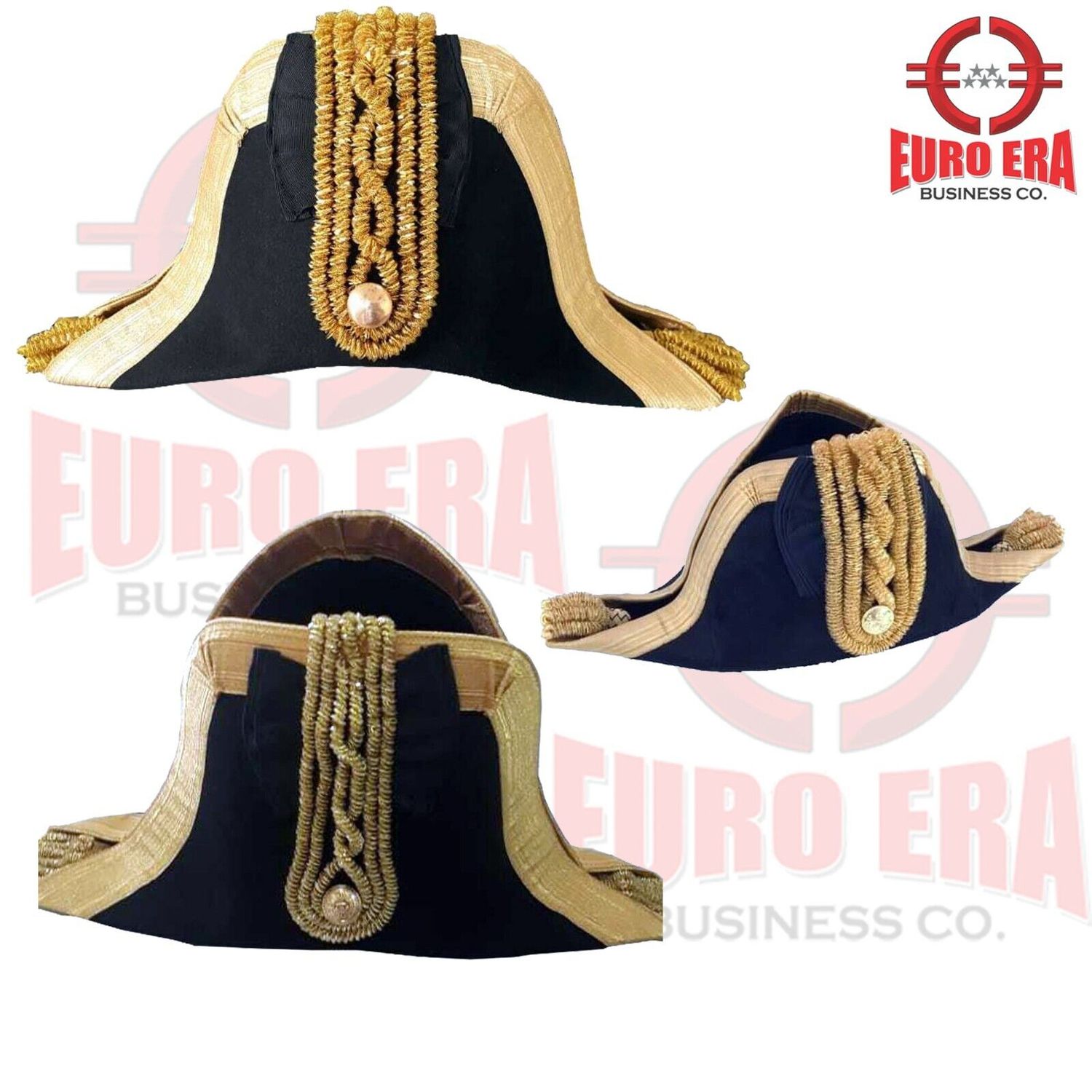 Napoleonic Australian General Marshall Military Bicorn Hat