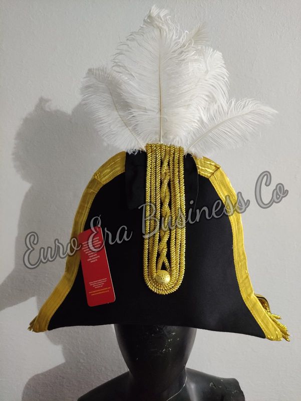 Napoleonic French Prussian General Marshall Military Bicorn Hat Napoleonic French Prussian General Marshall Military Bicorn Hat