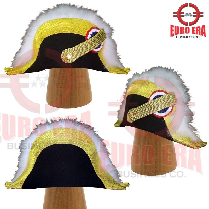 Napoleonic French General Marshall Military Bicorn Hat Napoleonic French General Marshall Military Bicorn Hat