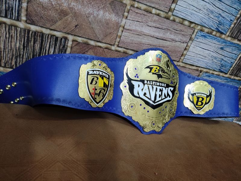 New NFL  Ravens Baltimore Championship belt