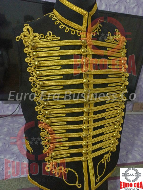 Napoleonic Hussars Tunic Vest Waistcoat, Adam Ant Hussar Tunic Waistcoat