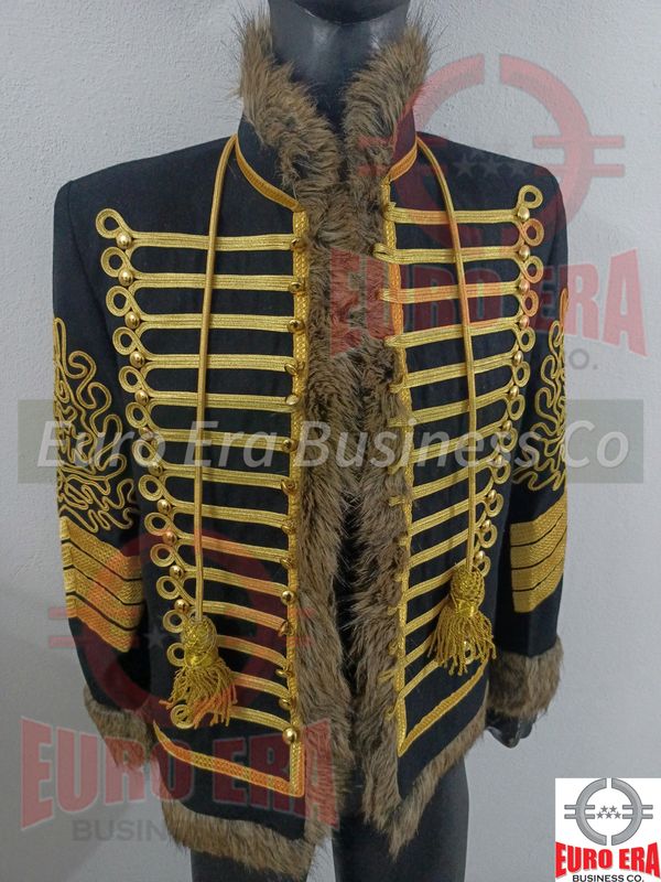 New Napoleonic Hussars Uniform Military Style Tunic Pelisse Jimi Hendrix Jacket