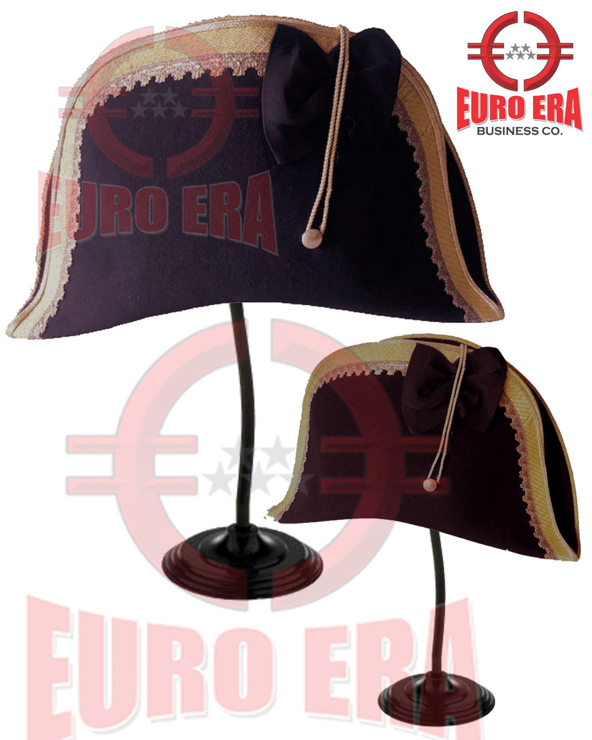 New 17th 18th century Fench military officers Bicorn hat