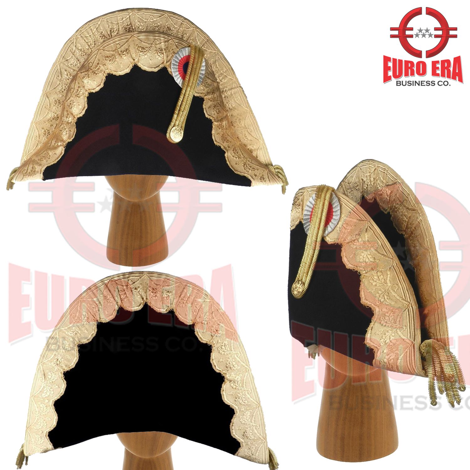 Napoleonic French General Marshall Military Bicorn Hat