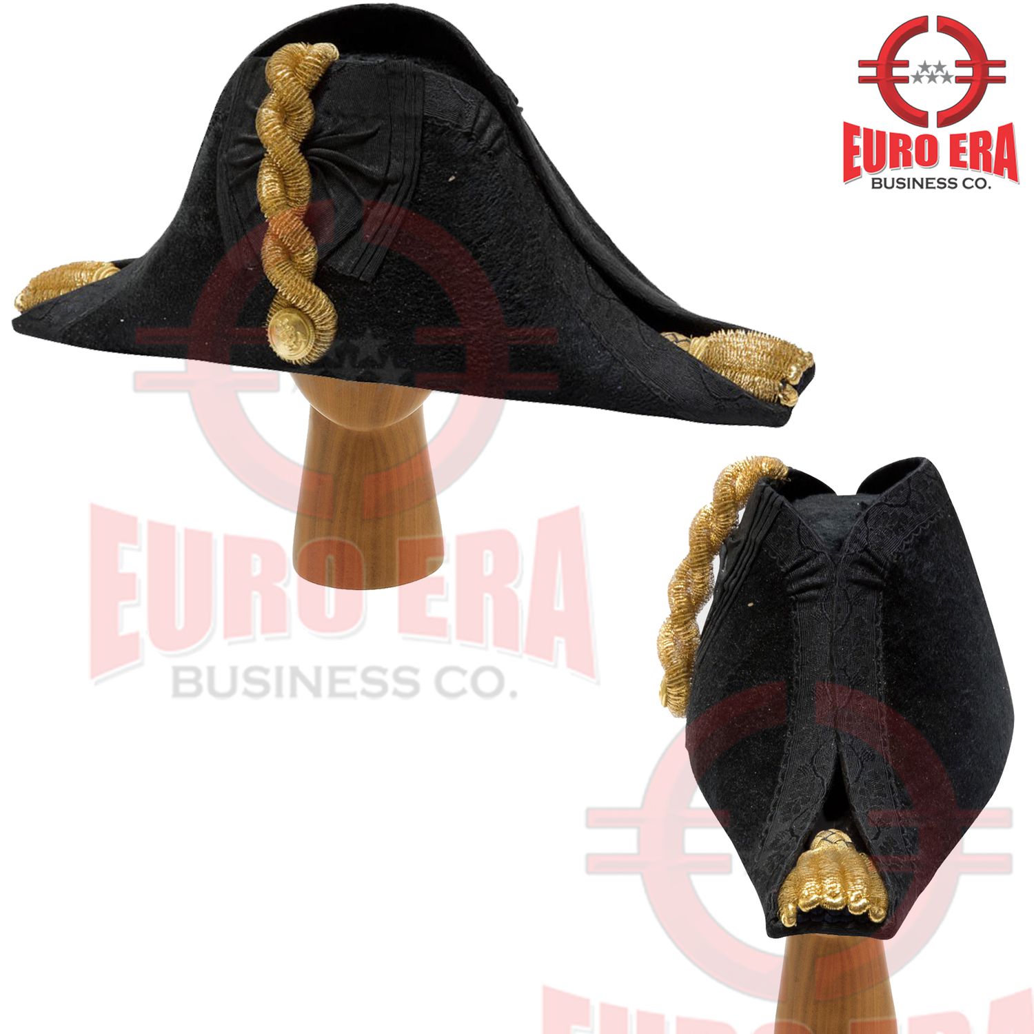 Napoleonic Prussian French General Military Bicorn Hat