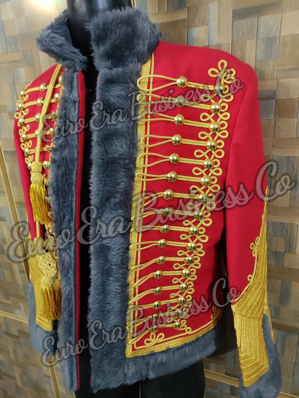Napoleonic Colonel Major of Horse Hunters of Guard Hussar Military Tunic Jacket