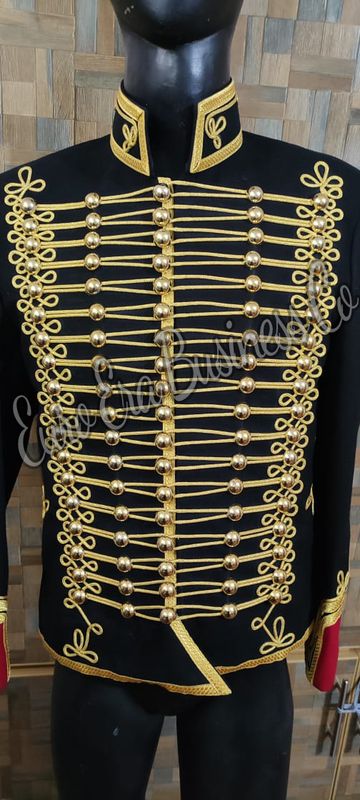 Napoleonic Dolman lieutenant Hunter horseback of guard Hussar Military Jacket