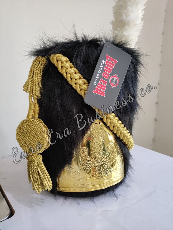 Napoleonic 1st empire French Imperial Guards Shako Hat with Artificial Hairs