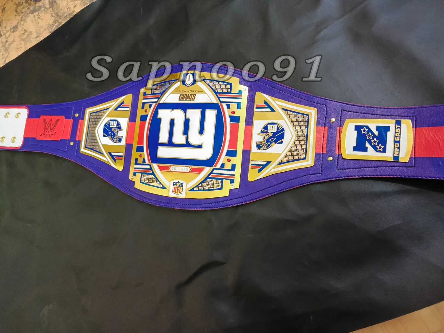 New NFL New York Giants Championship Belt