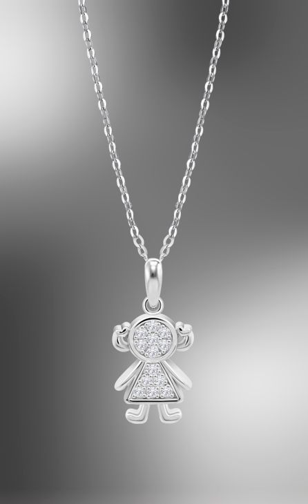Collier Lotus Silver LP3758/1/1
