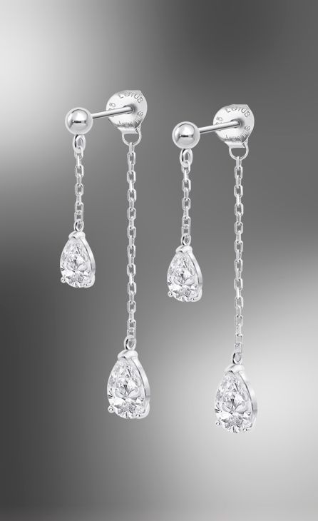 Boucles d&#39;oreilles Lotus Silver LP3800/4/1