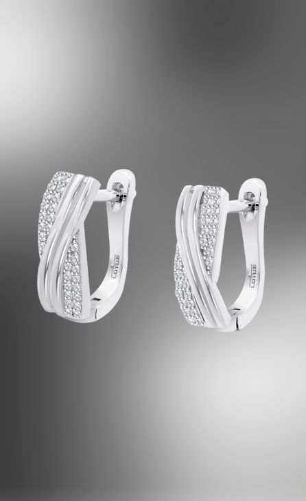 Boucles d&#39;oreilles Lotus Silver LP3810/4/1