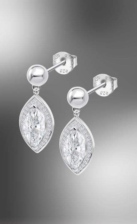 Boucles d&#39;oreilles Lotus Silver LP3787/4/1