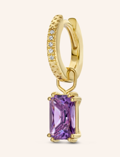 Diamanti Per Tutti Plum Hoop