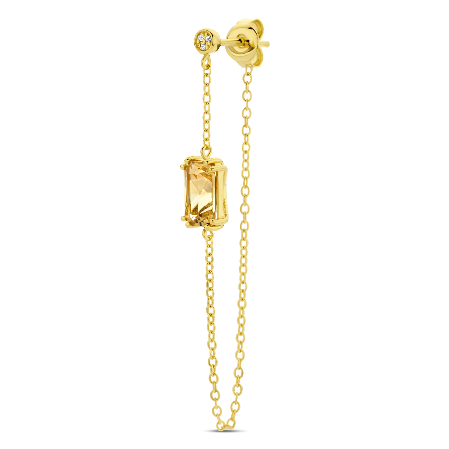 Diamanti Per Tutti Citrine Stud